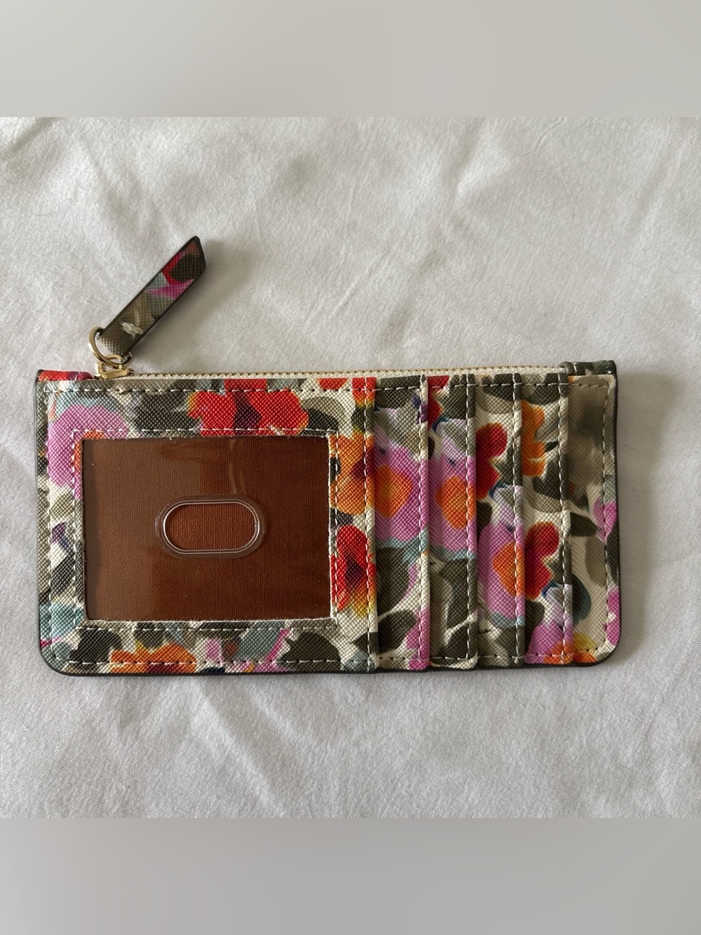 Floral Multi-Color Card Holder Wallet